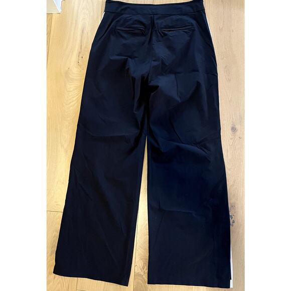Athleta Wide Leg Tuxedo Pant white stripe size 2 - Picture 6 of 6
